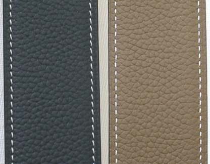Dreamers & Schemers ManeJane Navy/Taupe Reversible Leather Belt Strap