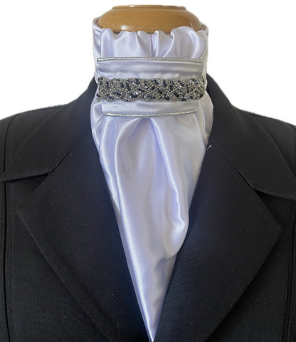 HHD Dressage Euro Stock Tie ‘ Nancy’ in Black & Silver