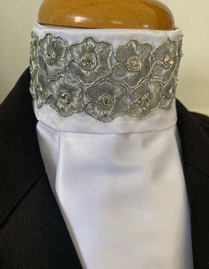 HHD White Satin Dressage Euro Stock ‘Helena’ Silver Shadow