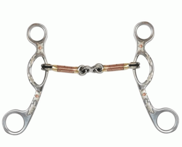 Showman Argentine snaffle with dogbone mouth