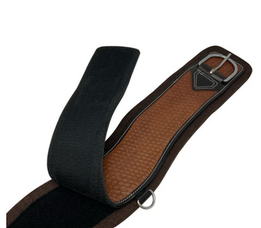 Showman Basketweave Tooled Felt Bottom Girth
