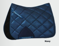 Weatherbeeta Shimmer Jump Saddle Pad - Navy