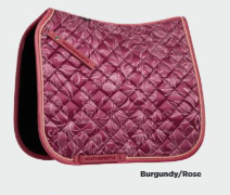 Weatherbeeta Bloom Dressage Saddle Pad - Burgundy/Rose