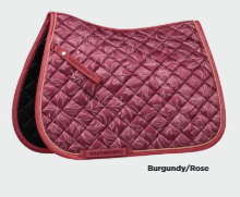 Weatherbeeta Bloom Euro Jump Saddle Pad - Burgundy/Rose