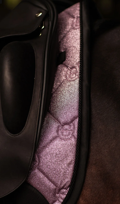 Equestrian Stockholm Dressage Saddle Pad - Pink Glimmer