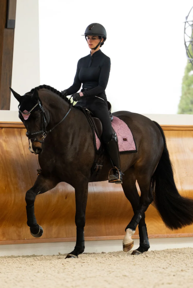 Equestrian Stockholm Dressage Saddle Pad - Pink Glimmer