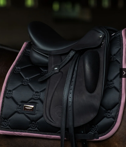 Equestrian Stockholm Dressage Saddle Pad - Black Blush