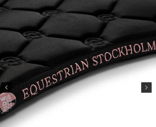 Equestrian Stockholm Dressage Saddle Pad - Black Blush