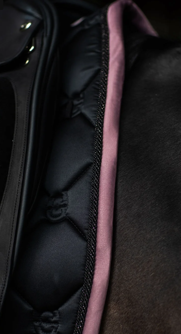 Equestrian Stockholm Dressage Saddle Pad - Black Blush