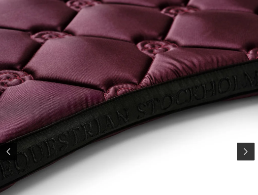 Equestrian Stockholm Dressage Saddle Pad Crystal Shine - Mauve Wine