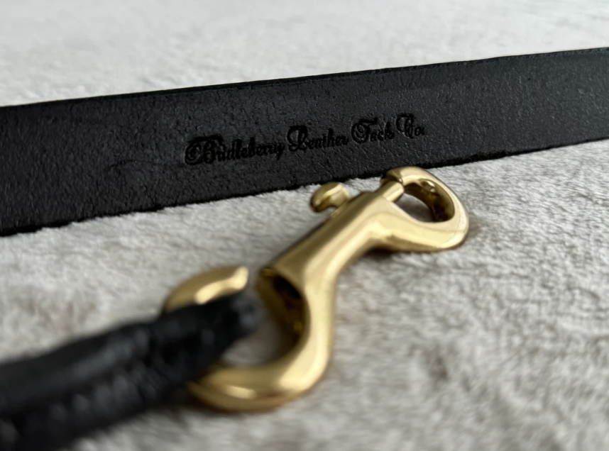 Bridleberry Lead-6'(72")Full Grain Leather Lead w/ Clip End