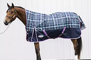 USED Weatherbeeta Blanket Turnout 78” Teal/Pink/Navy