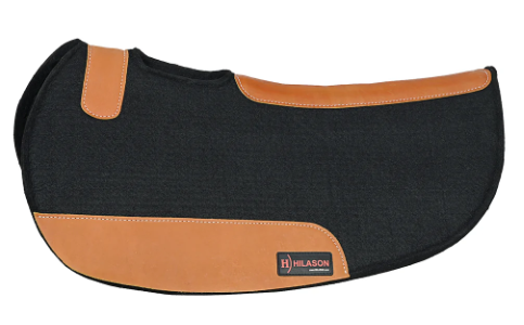 Hilason Contoured Wool Felt Round Saddle Pad