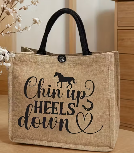Horse Lover Print Tote Bag - Thumbnail 2