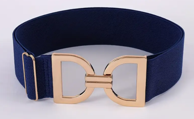 Ladies Elegant Adjustable Elastic Waist Belt with Stirrup Clasp