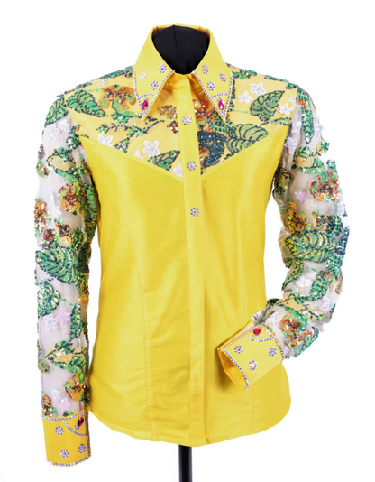 Jungle Lace Taffeta Show Blouse