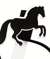 Equestrian Straw Topper - Assorted