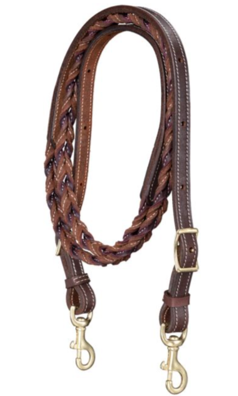Tough1 Harness Leather Two Tone Twist Loop Rein