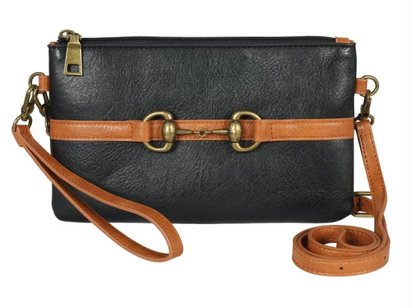 AWST Vegan Leather Snaffle Bit Crossbody Bag