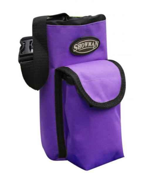 Showman Nylon Insulated Bottle Carrier with Pocket