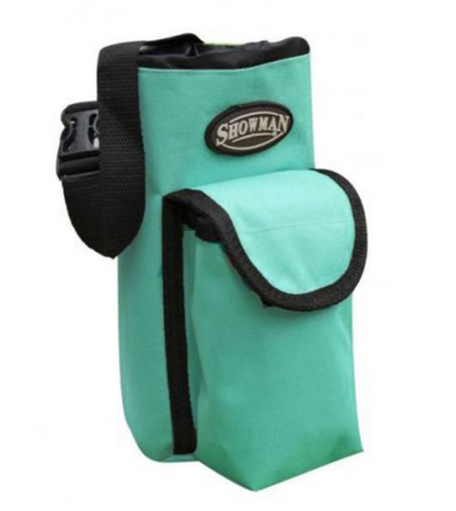 Showman Nylon Insulated Bottle Carrier with Pocket