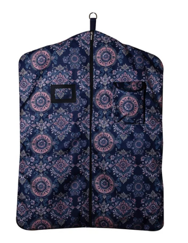 Garment Bag - Smoke Blue Plaid