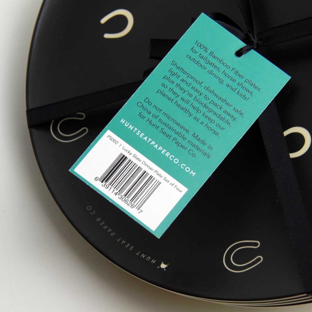 Lucky Slate Dinner Plate Set of Four