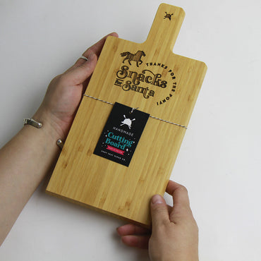 Snacks for Santa Bamboo Mini Charcuterie Board