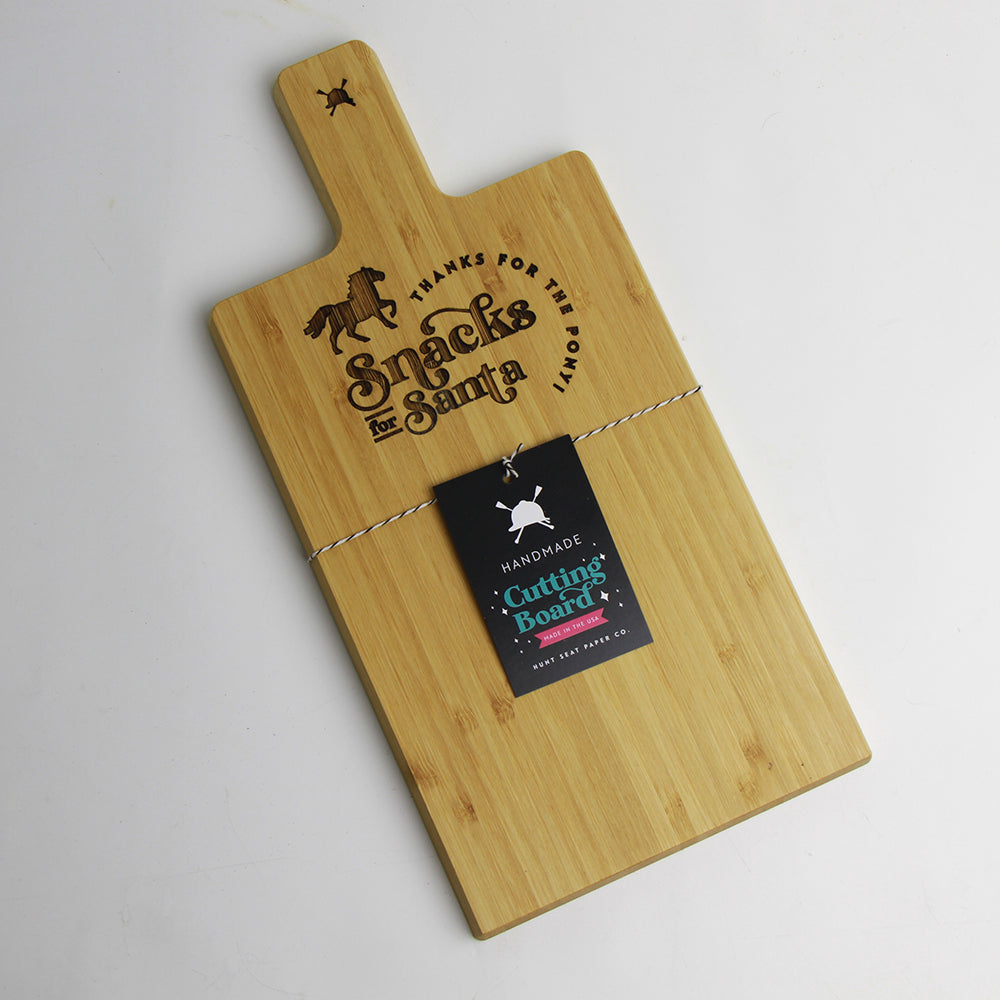 Snacks for Santa Bamboo Mini Charcuterie Board