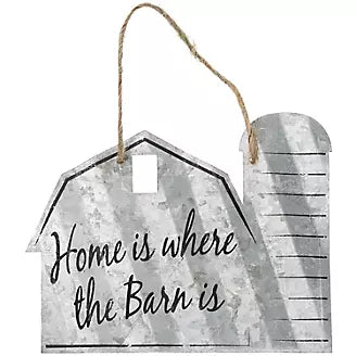 Barn Shaped Corrugated Metal Sign 5"