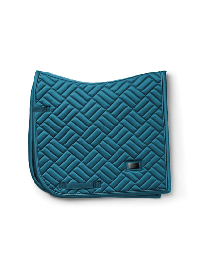 Equestrian Stockholm Saddle Pad Modern Teal Blue - Full