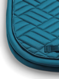 Equestrian Stockholm Saddle Pad Modern Teal Blue - Full