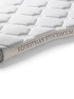 Equestrian Stockholm Jump Saddle Pad Crystal White Glimmer- Full