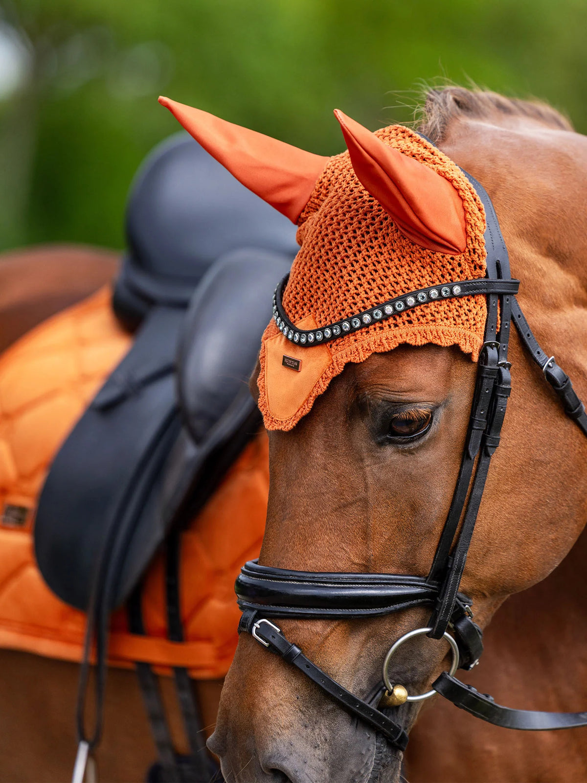 Ear Bonnet - Satin Chestnut