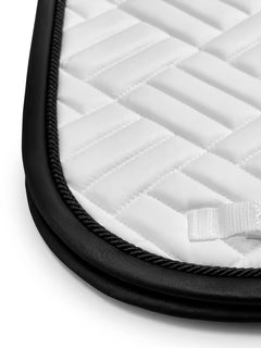 Equestrian Stockholm Dressage Saddle Pad Modern White Black Edition - Full