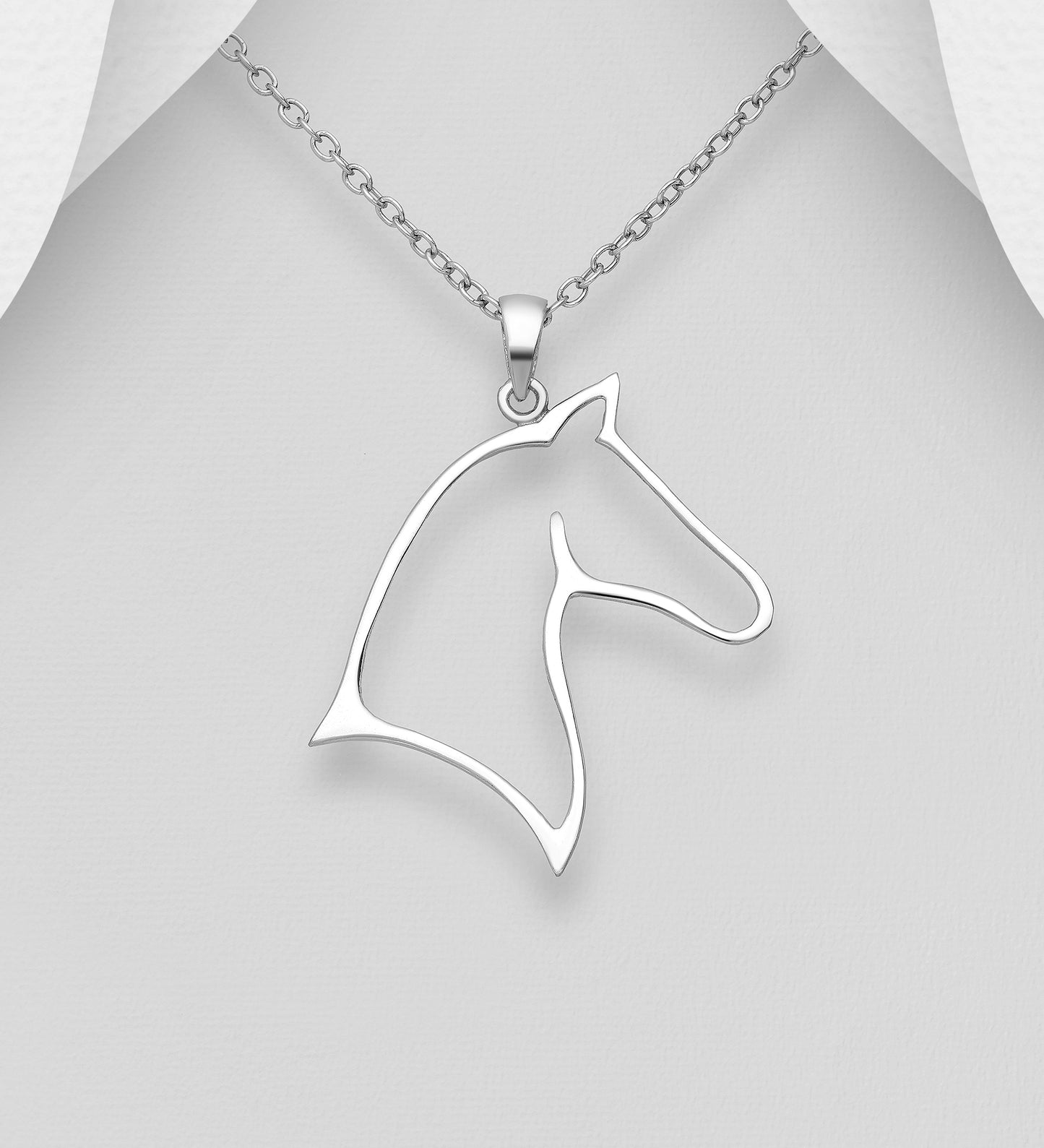 Sterling Silver Horse Head Pendant