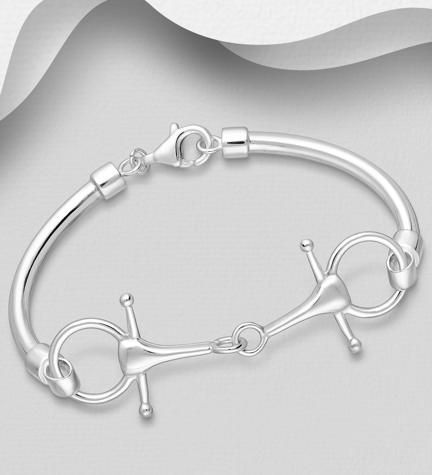 Sterling Silver Horse Snaffle Bracelet