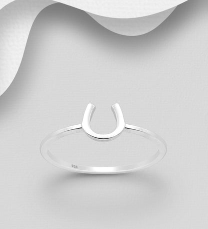 Sterling Silver Horseshoe Ring