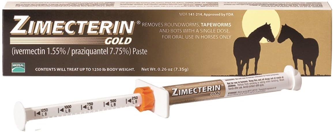 Zimecterin Gold Wormer – Golden Horseshoe Equestrian