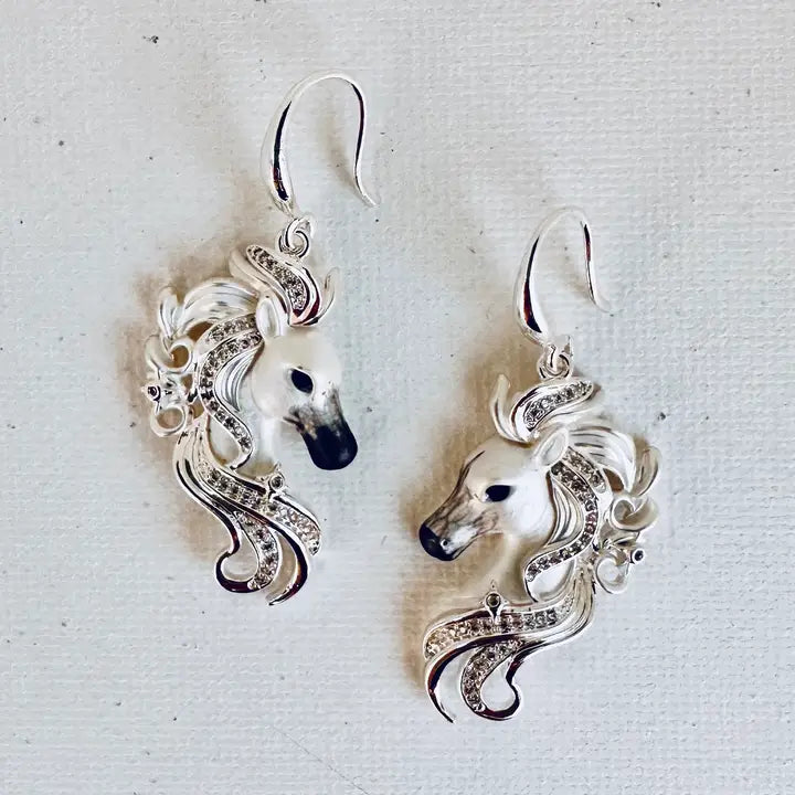 Arabian Horse Face Earrings/Wire - Jewelry