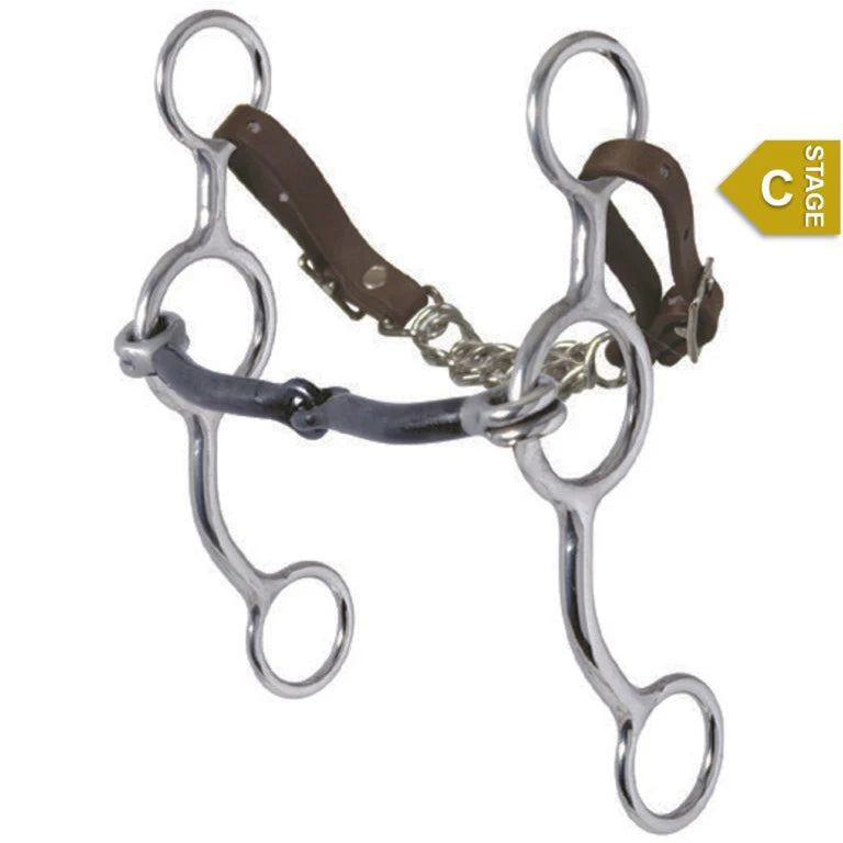 Bit Stage C Molly Powell Smooth Run 5 1/2" Sweet Iron Snaffle