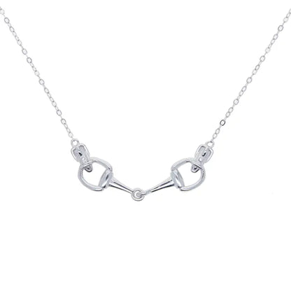 Sterling Silver Snaffle Bit Necklace