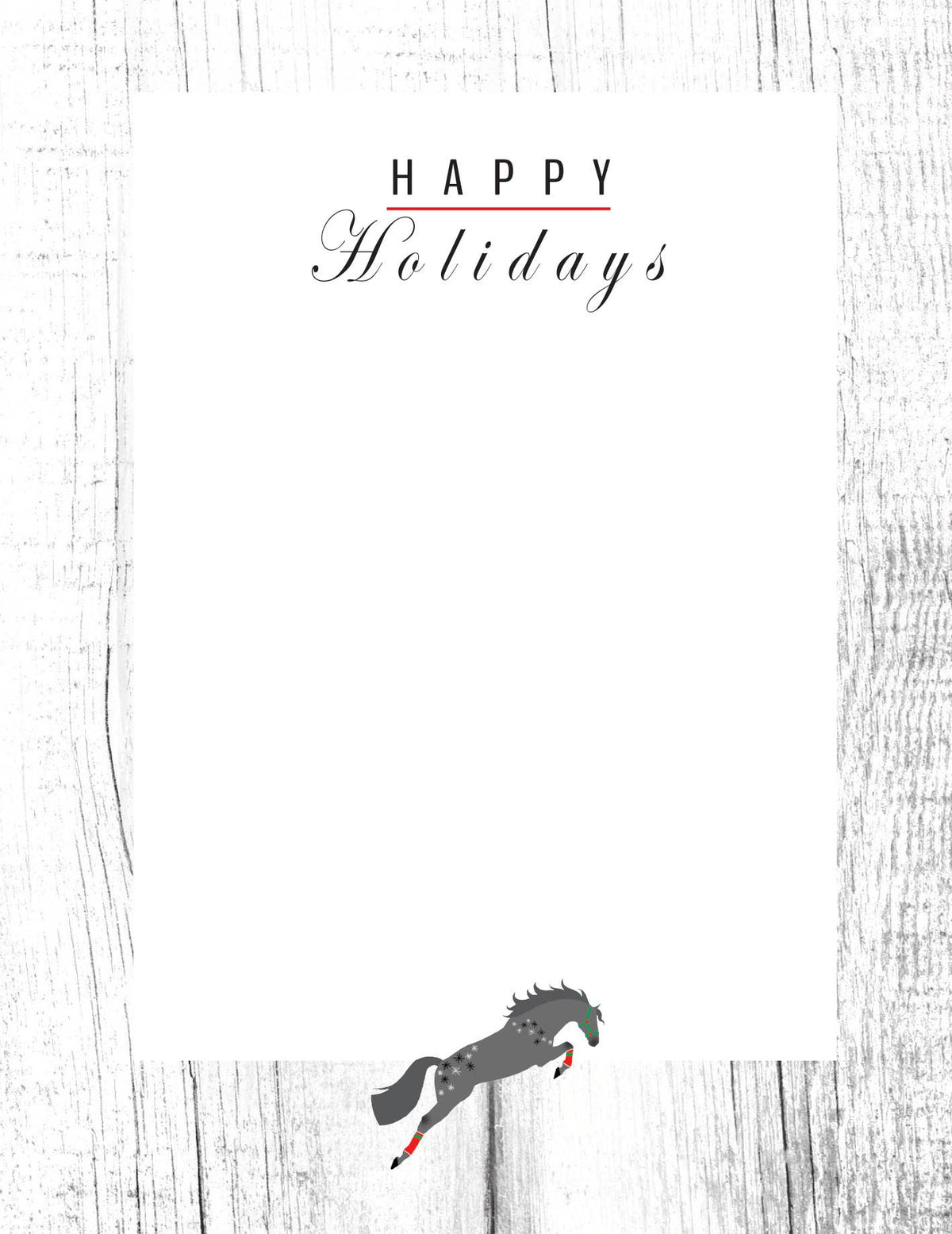 Horse Boxed Christmas Cards | Wreath Jumper | 8 Holiday