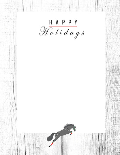 Horse Boxed Christmas Cards | Wreath Jumper | 8 Holiday