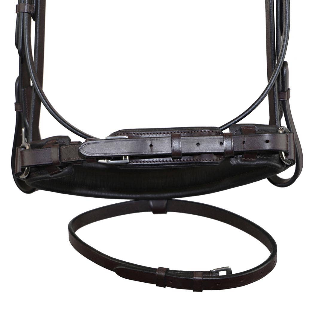 Bonn Crank - Leather Dressage Horse Bridle With Flash