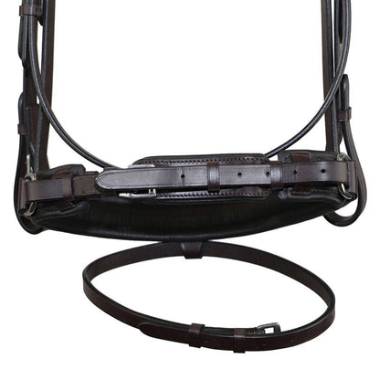 Bonn Crank - Leather Dressage Horse Bridle With Flash