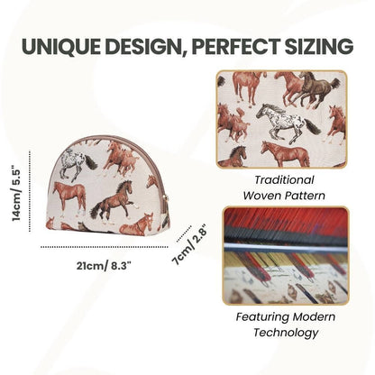Running Horse Design Makeup/Cosmetic Bag