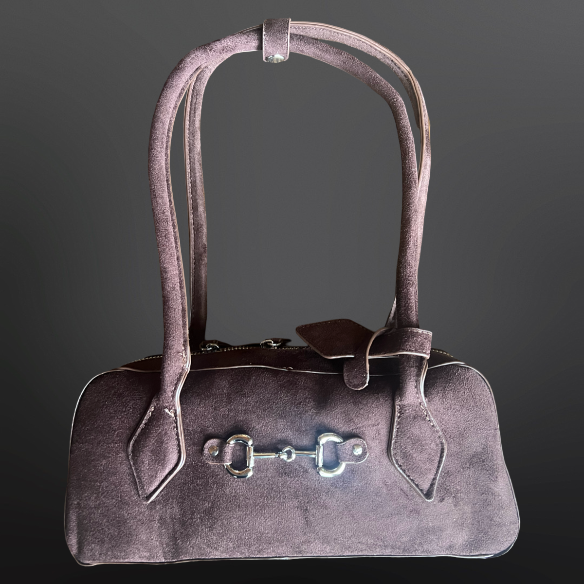 Western Equestrian Handbag Palomino Snaffle Bit Suede Purse