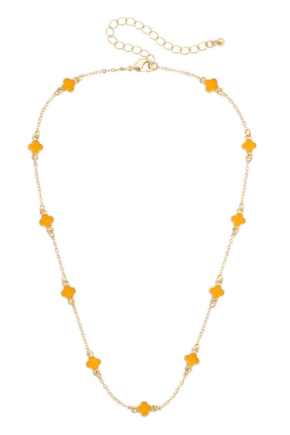 Margaret Dainty Clover Necklace