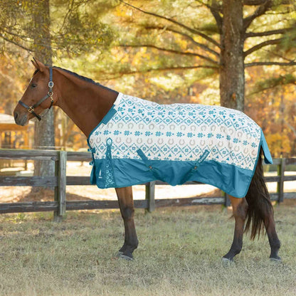 Equinavia Norse Turnout Sheet - Lyons Blue/Vanilla Cream